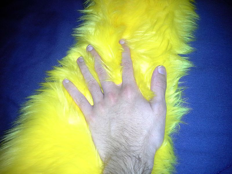 Rubbing faux fur, July 2014  wikipedia article on stimming